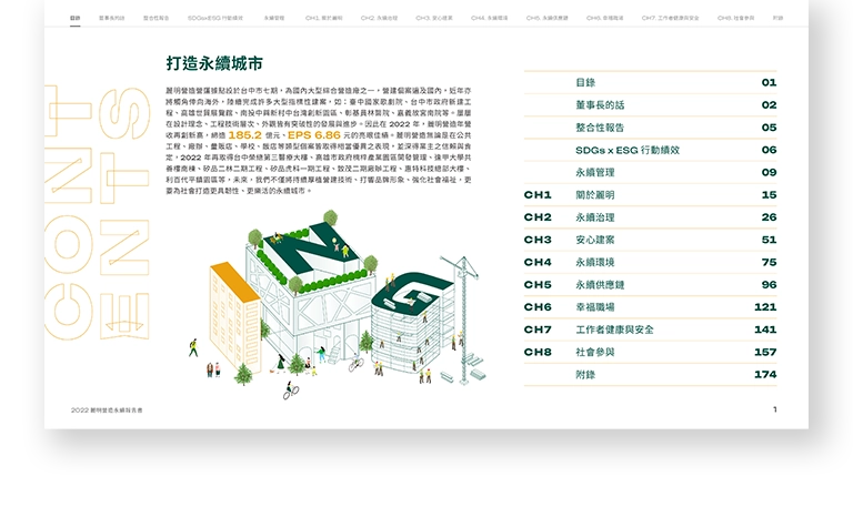 麗明營造 2022 ESG 永續報告書 美編排版設計 手機版(2) 麗明營造 2022 ESG 永續報告書 美編排版設計 手機版(2)