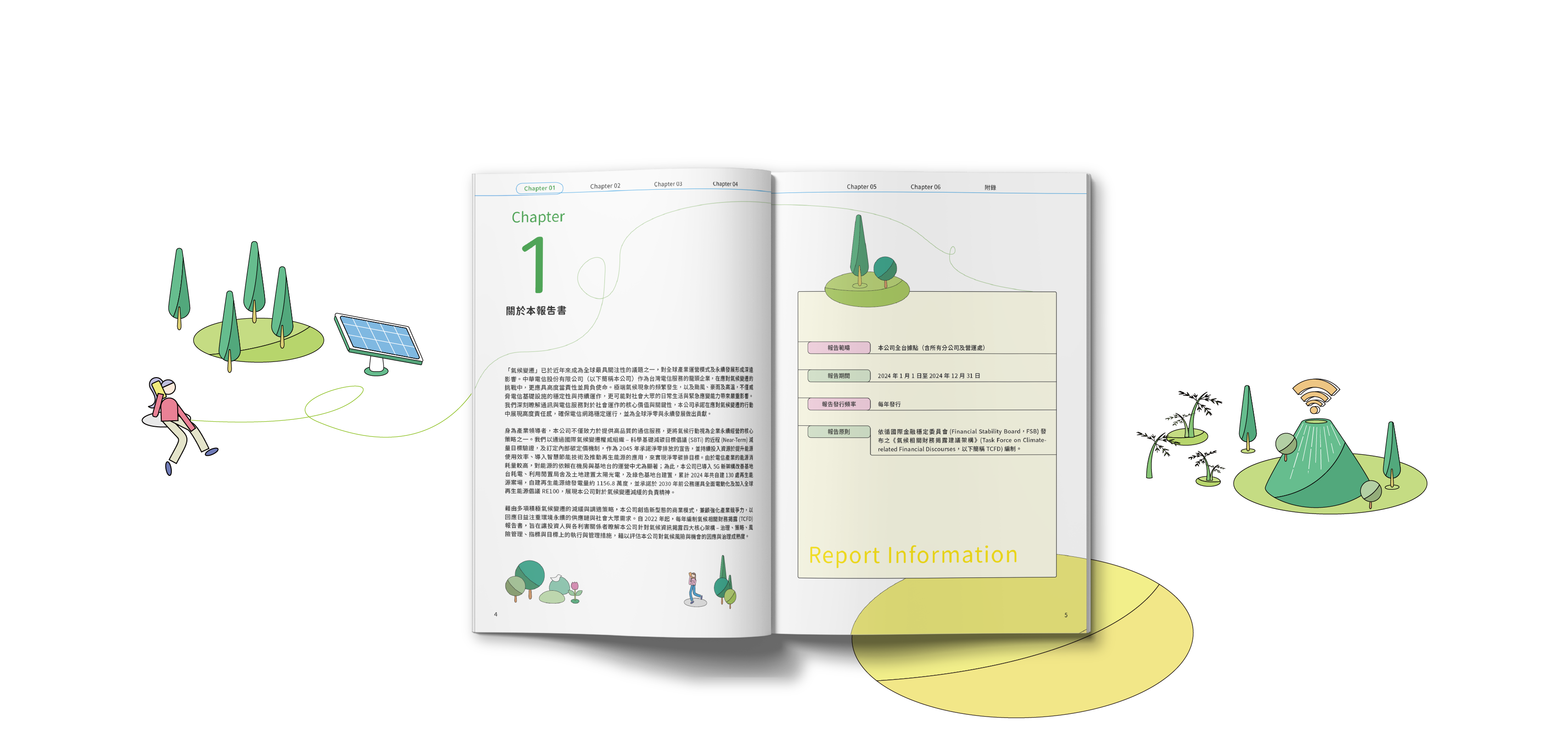 中華電信 2024 TCFD 氣候相關財務揭露報告書 美編排版設計 [書本設計/平面設計/書本印刷設計/排版設計/CSR企業社會責任報告書美編排版設計/ESG永續報告書美編排版設計/ESG永續報告書網站設計]電腦版(6)